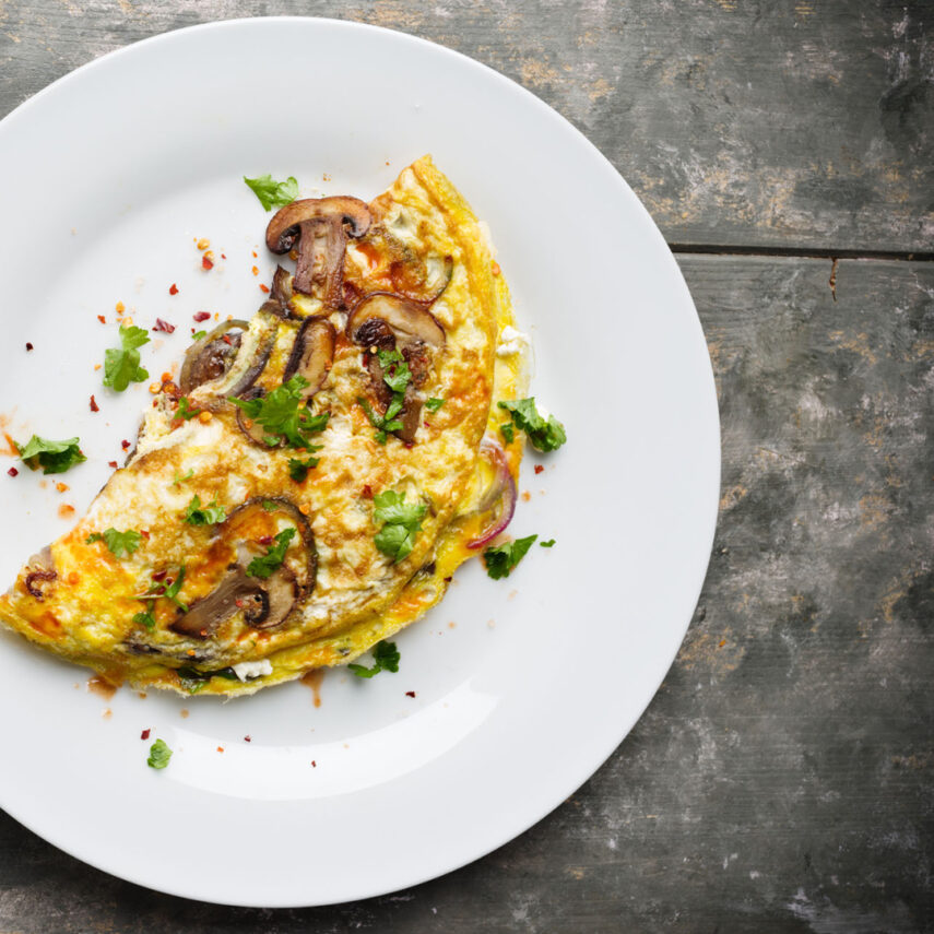 Omelette Mit Steinpilzgeschmack Proweightless